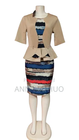 Ladies Dresses, Peplum Elegance Meets Bold Prints 10