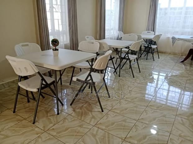 Square Foldable Dining Set 4 Seater