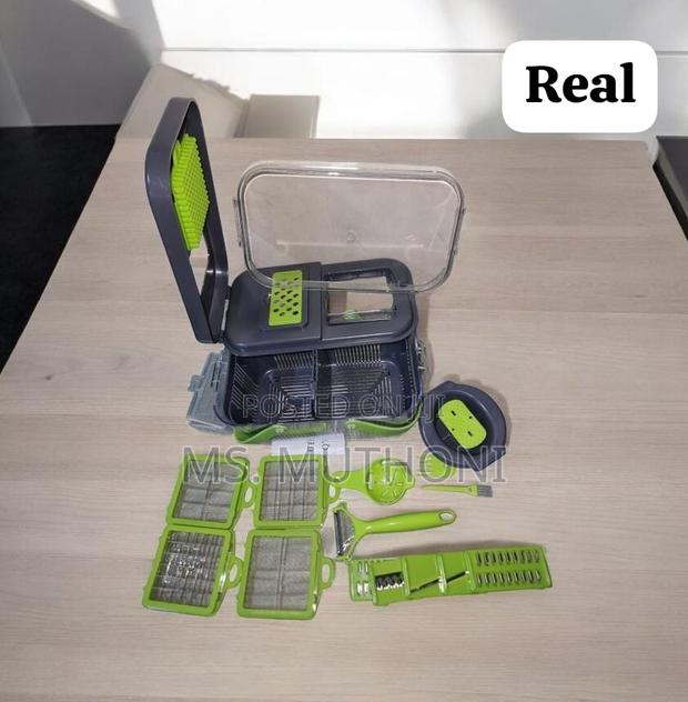 22 in 1 Multifunctional Onion Vegetable Mandolin Slicer With Colander - thumbnail 9