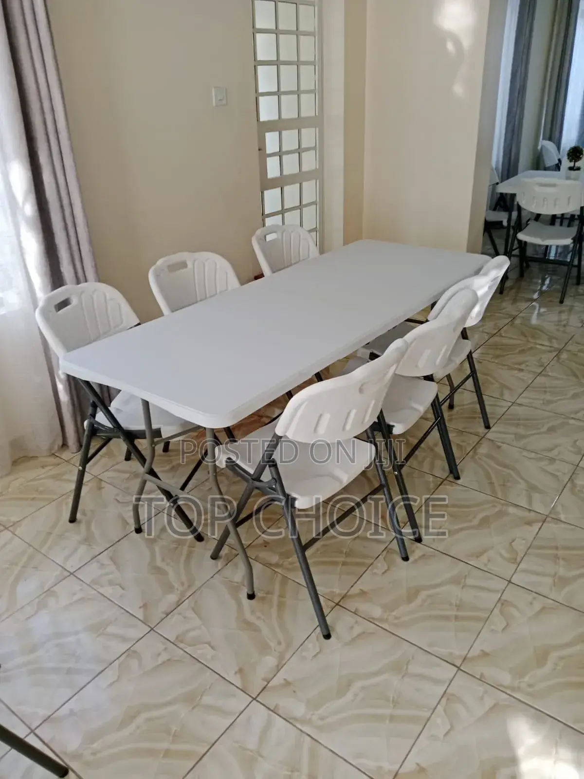6 Seater Foldable Dining Set