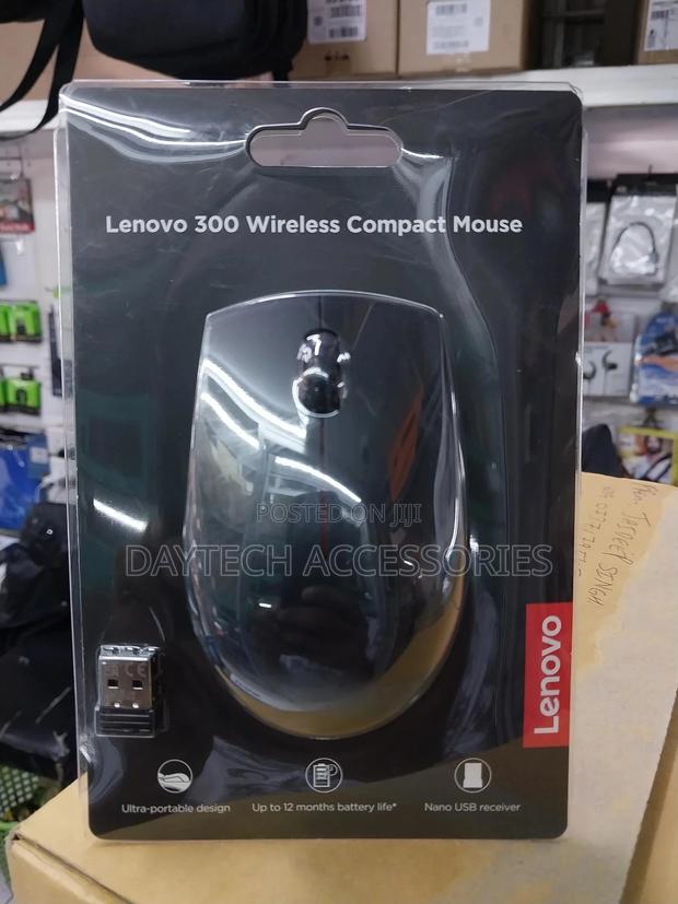 Lenovo 300 Wireless Mouse • Color - Black. - thumbnail 2