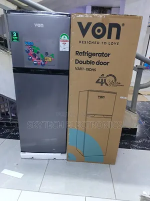 Von Vart-19dhs Double Door Fridge 136l