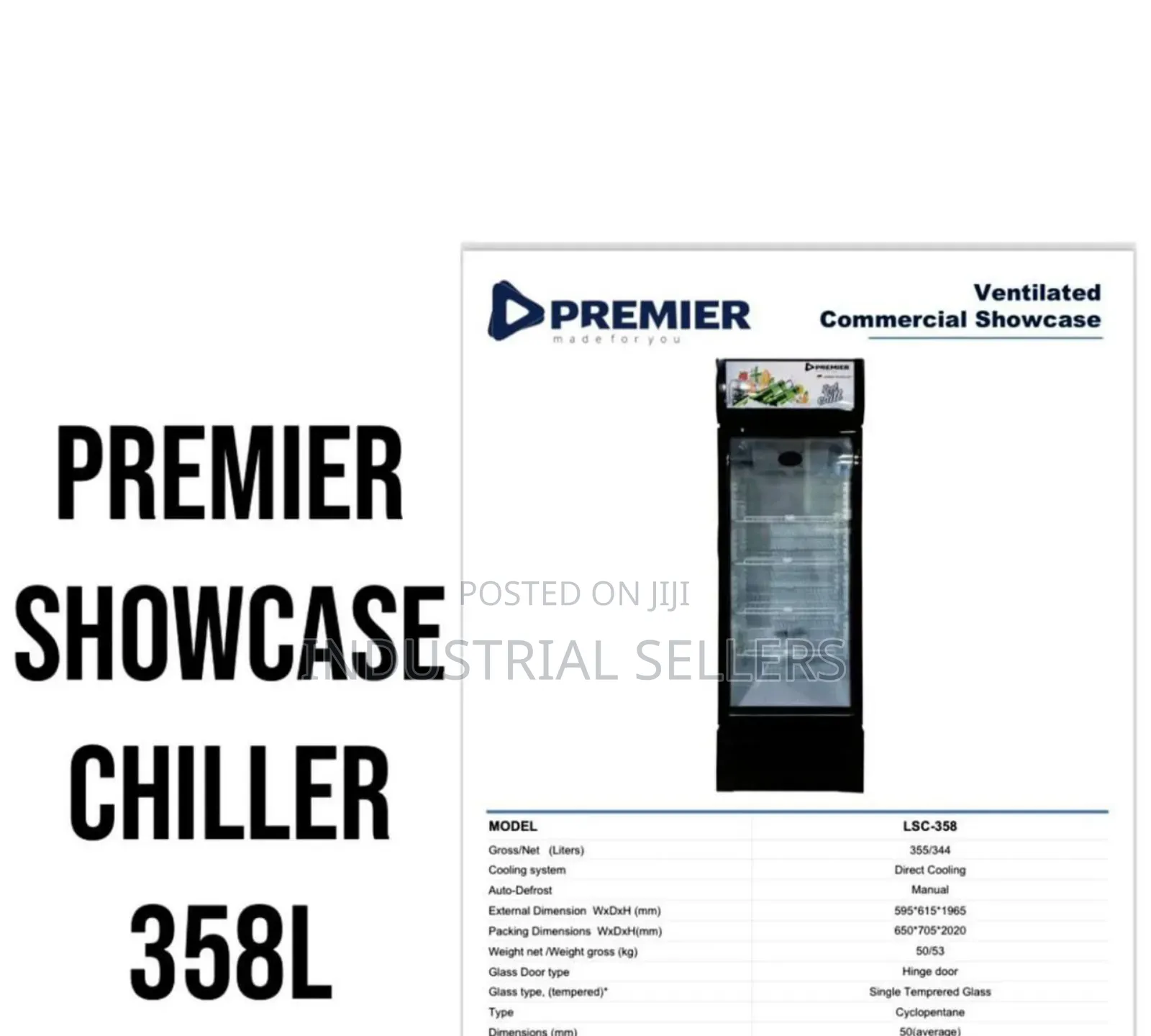 Premier 358 Display Chiller Single Door