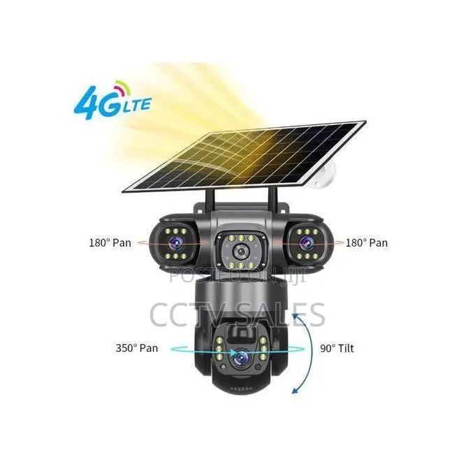 4g Solar PTZ Camera Triple Lens 4g Solar Tripple Lens Security Camera