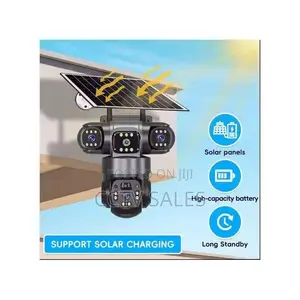 Solar Light 4g 12mp Triple Lens (Three) Solar Powered PTZ Camera
