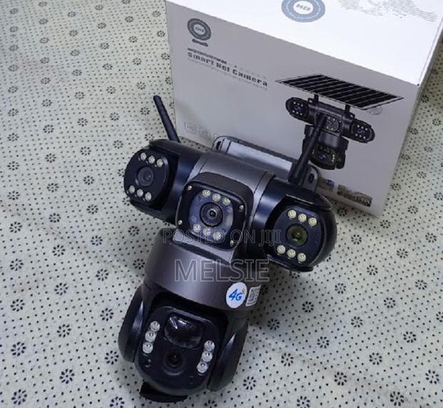 Light Triple-Lens 4g Solar CCTV Surveillance Solar Light Camera - main view