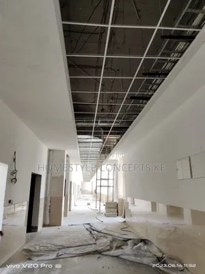 Modern Acoustic Tile Suspended Ceiling Panels Office Interior Design