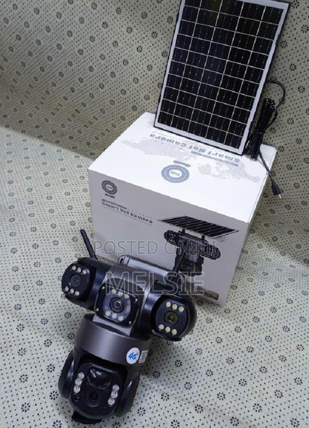 Triple-Lens 4g Solar CCTV Surveillance Camera With Built-in Battery - thumbnail 2