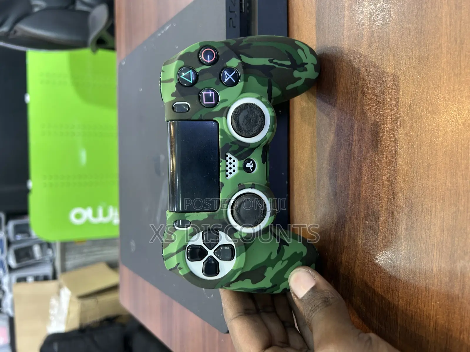 Ps4 Controller Green Camouflage Silicone Cover