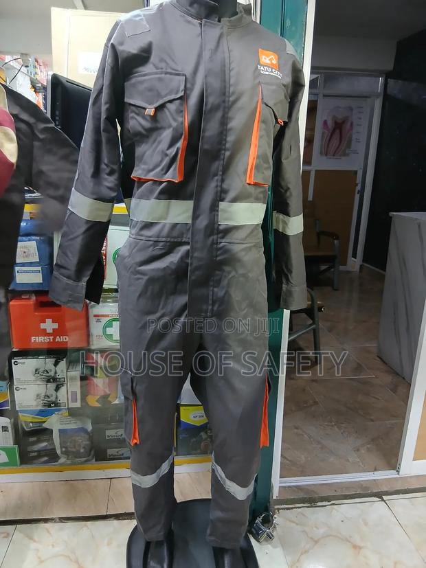 Elastic Back Cargo Multiple Pockets Overall - thumbnail 2