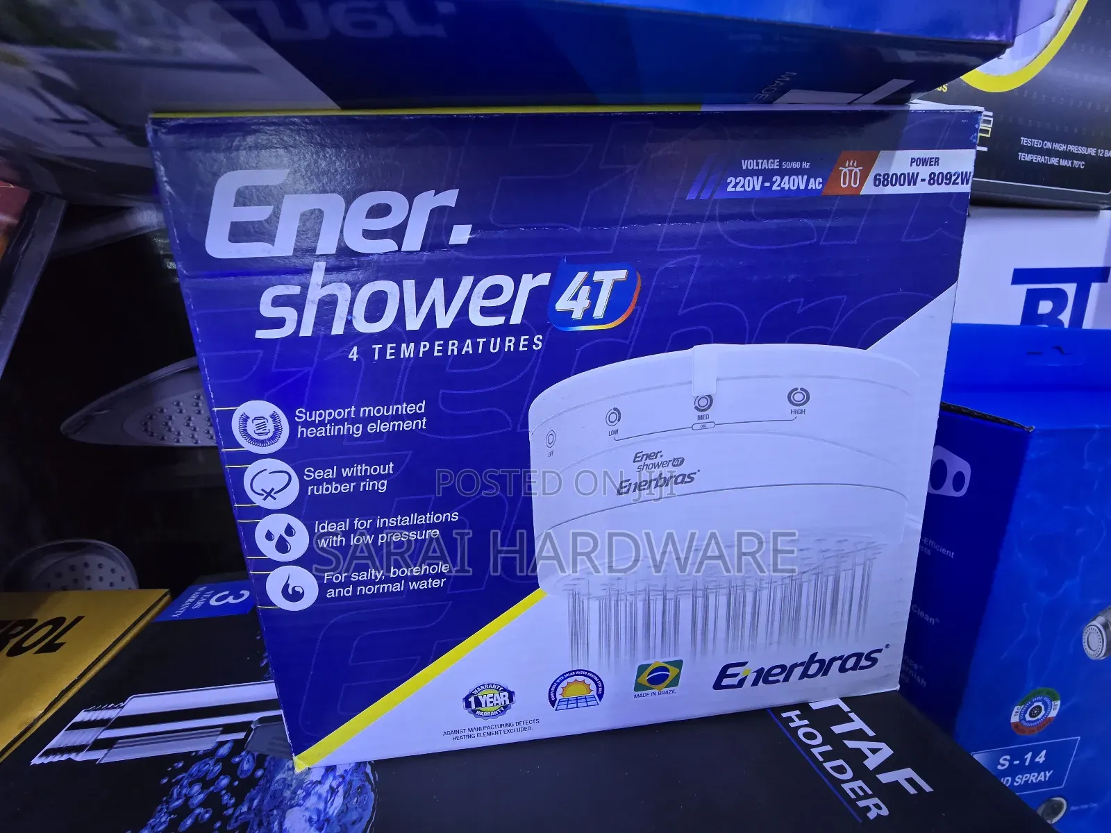 4t Instant Shower White
