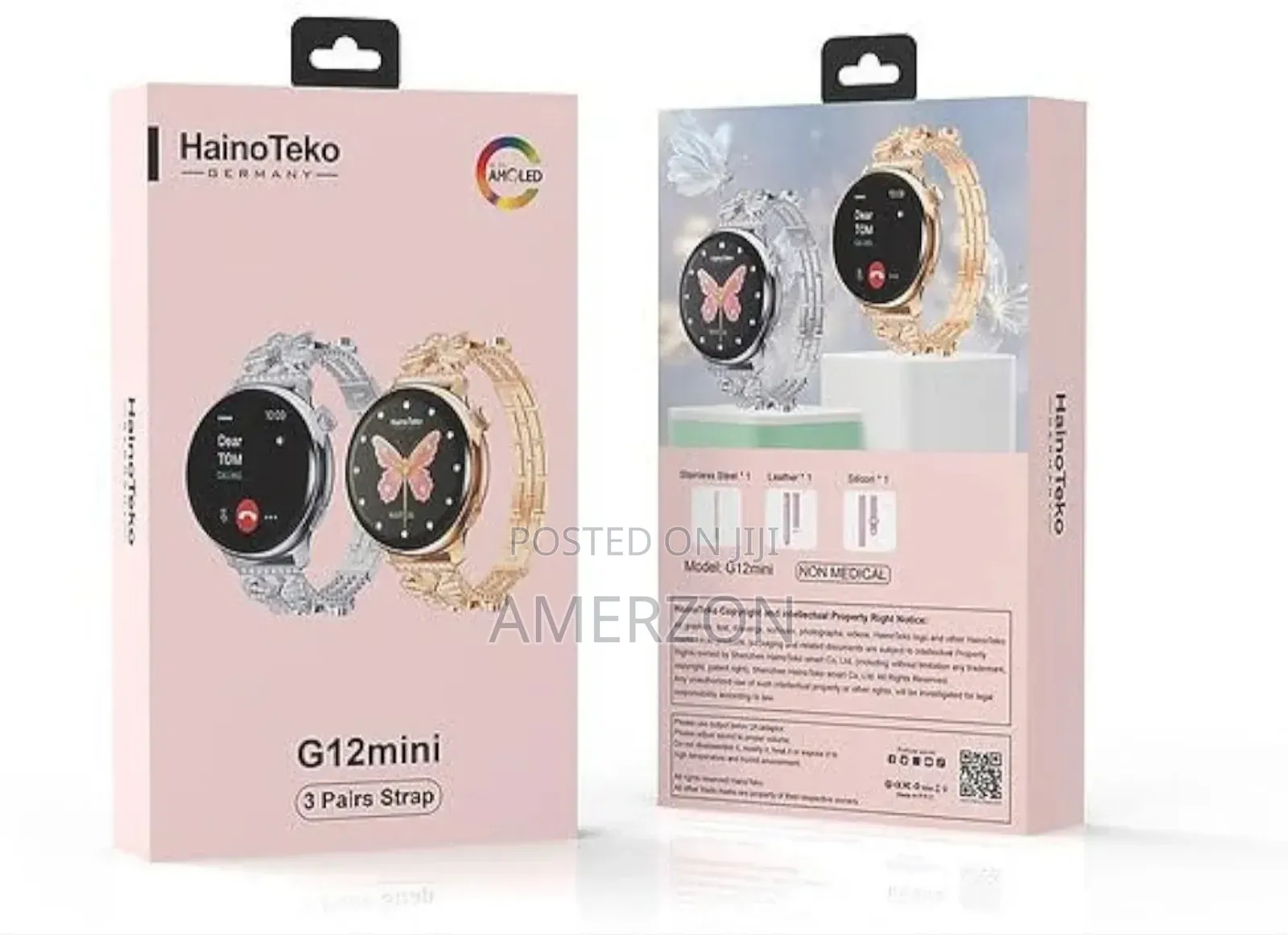 G12 Mini Amoled Round Shape Display Smart Watch