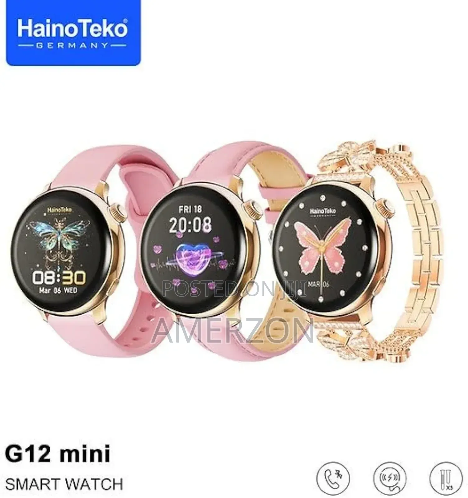 G12 Mini Amoled Round Shape Display Smart Watch