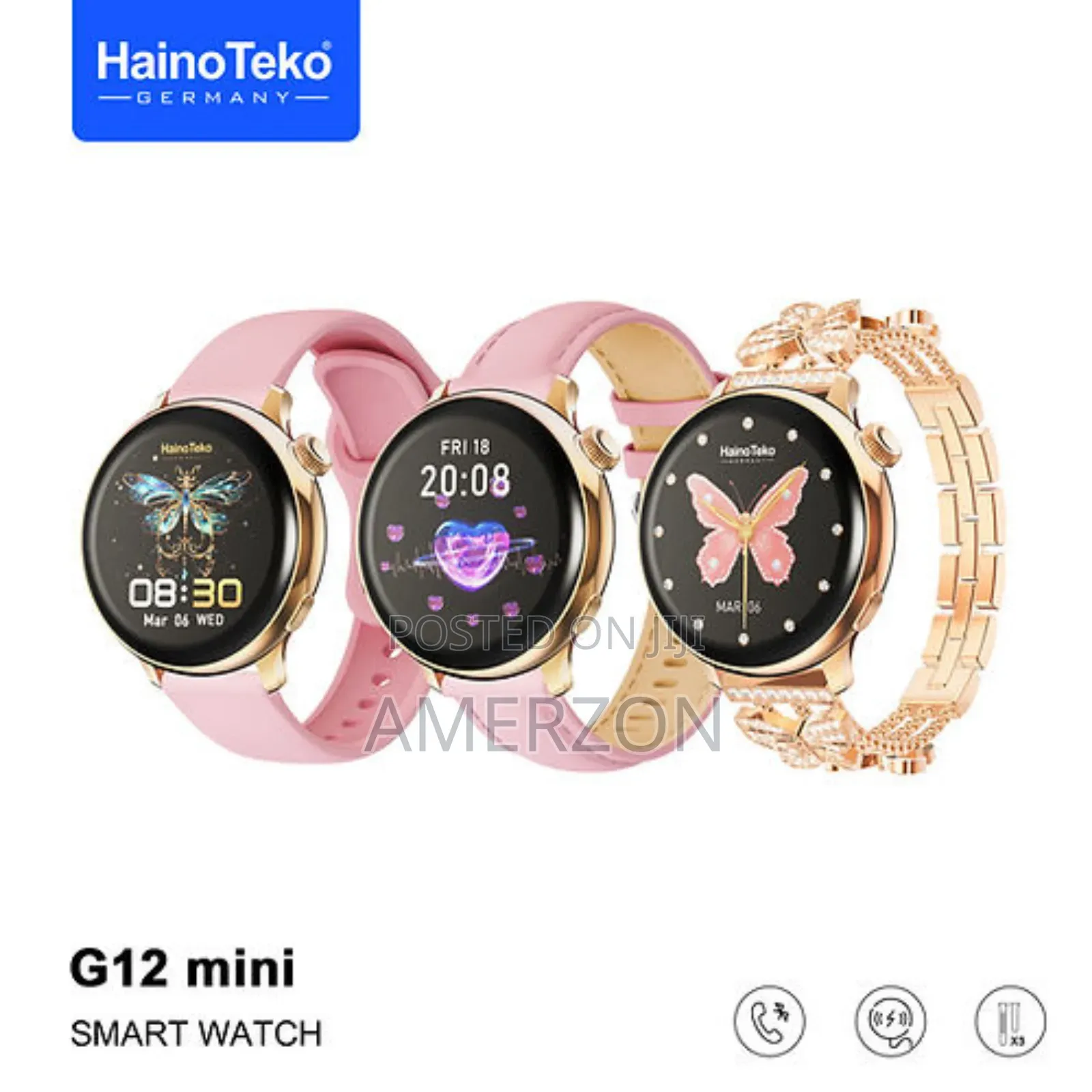 G12 Mini Amoled Round Shape Display Smart Watch