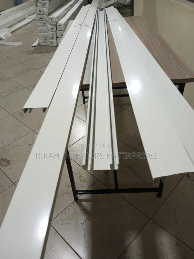 White Aluminium Double Curtain Rails - main view
