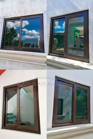 Aluminum Wood Finish Windows