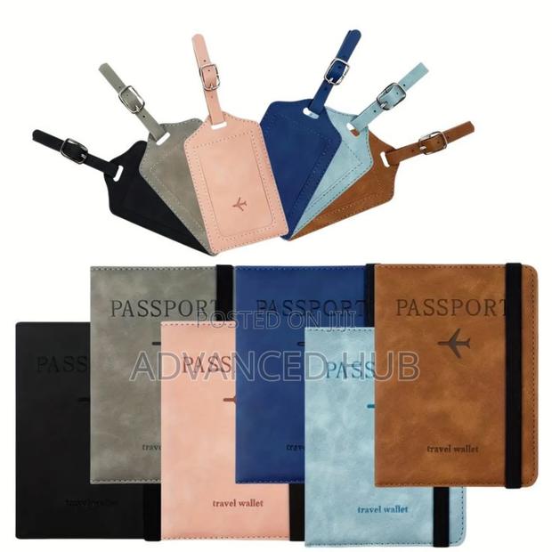 Passport Holder/Cover With Rfid Blocker Plus Suitcase Tag - main view
