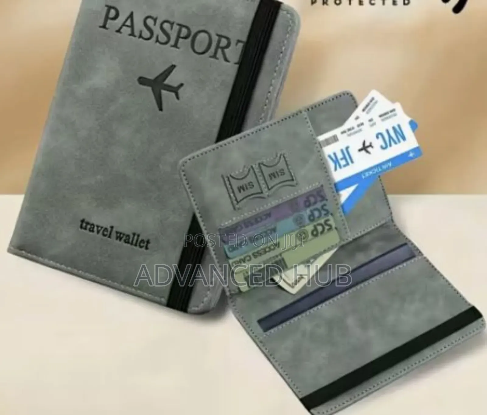 Passport Holder/Cover With Rfid Blocker Plus Suitcase Tag