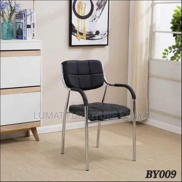 Modern Black Catalina Visitors Chair - thumbnail 2