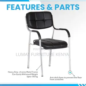 Modern Black Catalina Visitors Chair