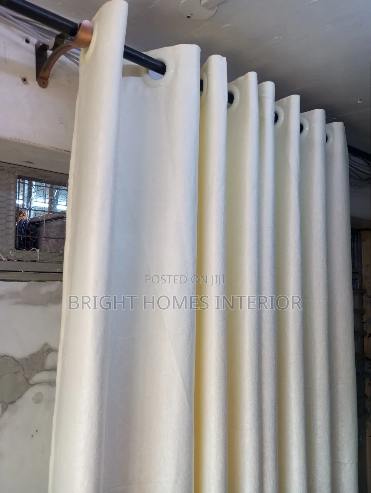 Cream Curtain Price Inclusive Stitching