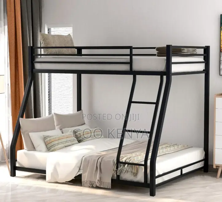 Home Bed; Space-Efficient Double Decker Iron Bed for Dormitories