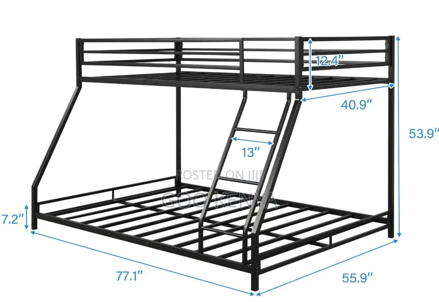 Home Bed; Space-Efficient Double Decker Iron Bed for Dormitories