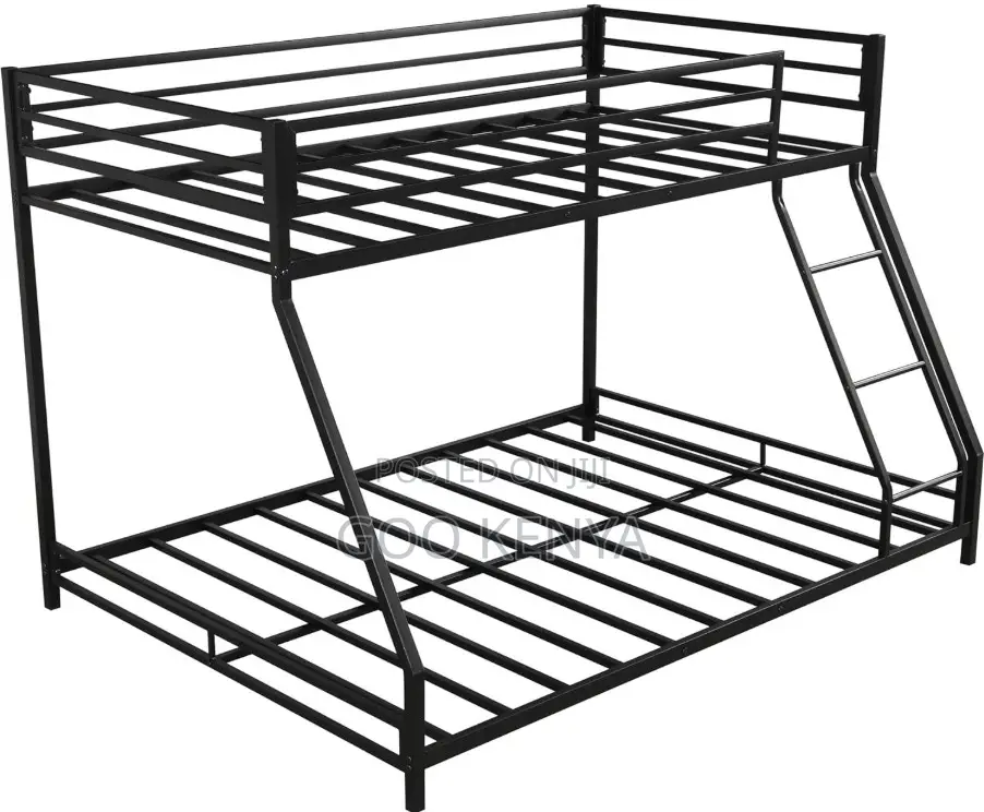 Home Bed; Space-Efficient Double Decker Iron Bed for Dormitories