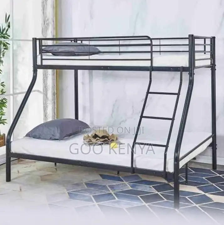 Home Bed; Space-Efficient Double Decker Iron Bed for Dormitories