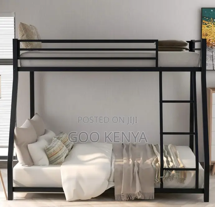 Home Bed; Space-Efficient Double Decker Iron Bed for Dormitories