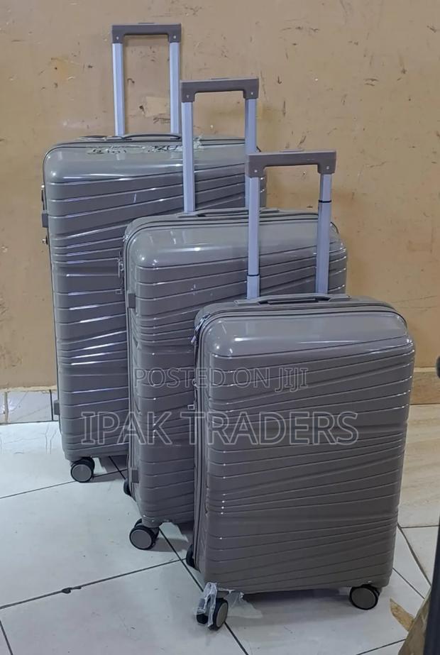 *Unbreakable Double Zip Rubber Suitcase Pp 3-in-1 Suitcase - thumbnail 3