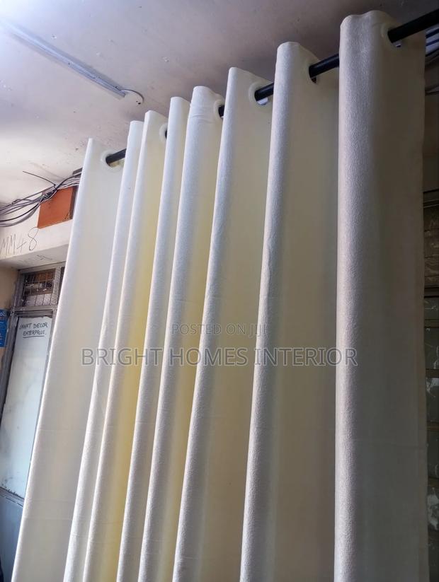 Cream Yellow Curtain Curtain - main view