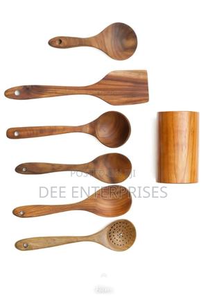 7pcs Wooden Cooking Cultery Set - thumbnail 2