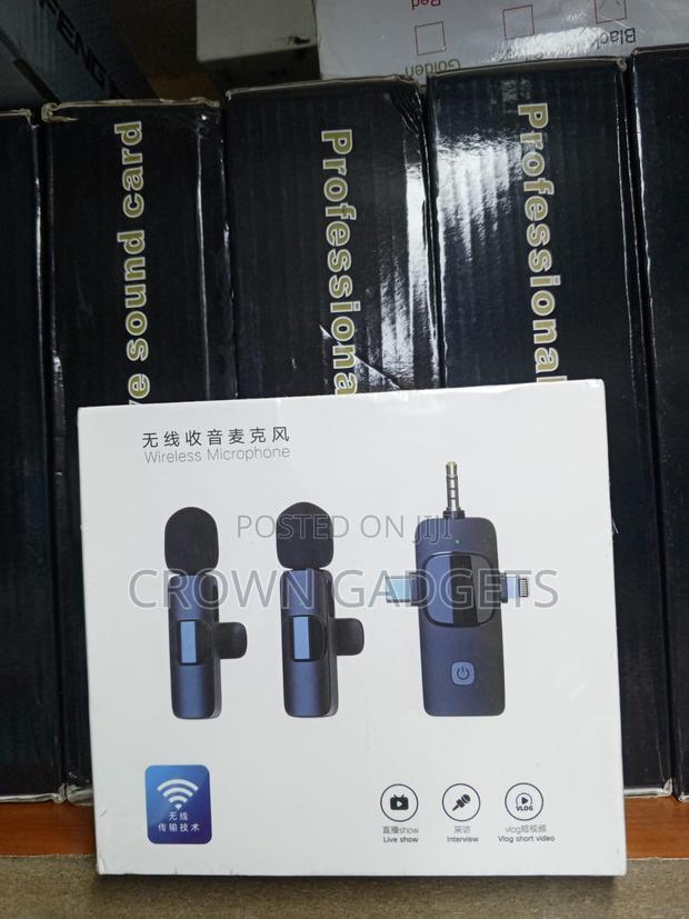 Dual Wireless Microphone Kit 3.5mm Plug for iPhone Android - thumbnail 3