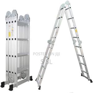 4 X 4 Steps Multi-Function Folding Articulated Ladder Aluminium - thumbnail 2