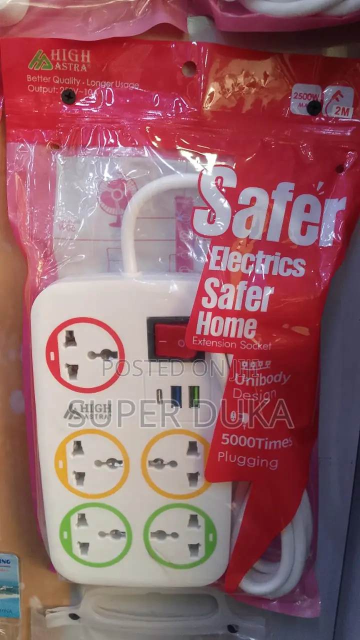 Astra Safer Home Extension Socket.High Quality Sockets. Usb C