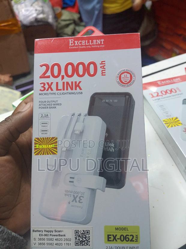 Excellent 20,000mah Powerbank