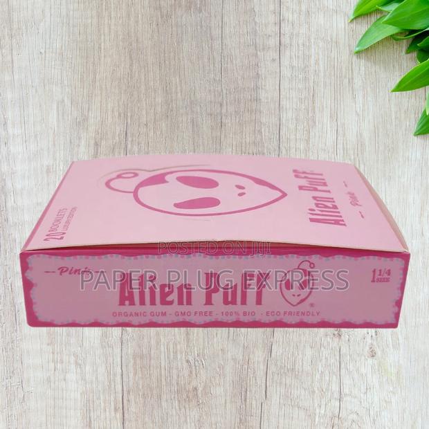 Alienpuff 1 1/4 Size Pink Rolling Paper