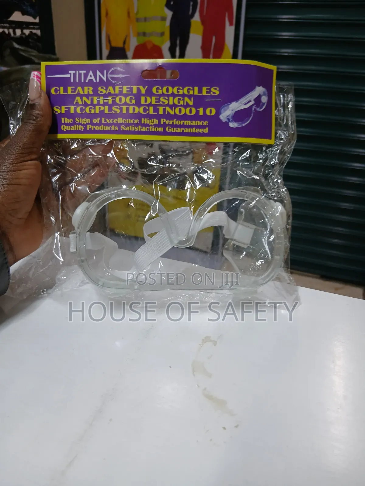 Non Ventilated Safety Clear Goggles