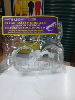 Non Ventilated Safety Clear Goggles