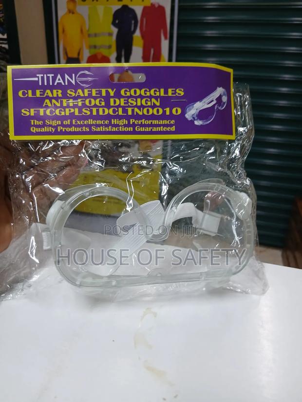 Non Ventilated Safety Clear Goggles - thumbnail 2