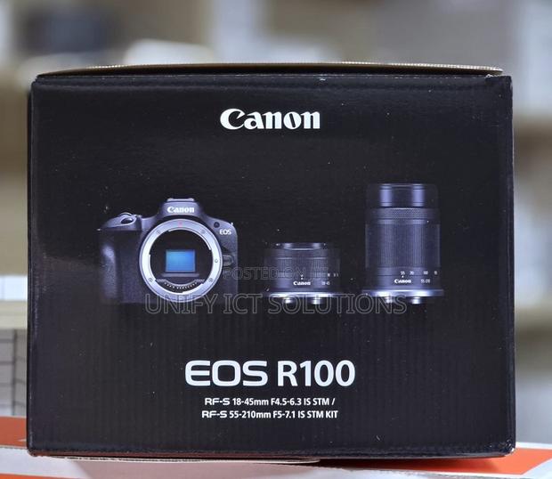 Canon Eos R100 Mirrorless Camera With 18-45mm Lens - main view