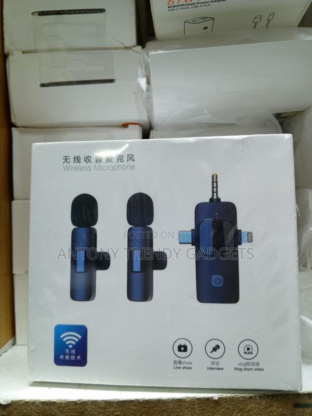 3-in-1 Cordless Lavalier Microphone Set For Clear Audio - thumbnail 3