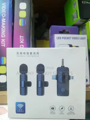Wireless Lavalier Microphone Kit For Youtube & Interviews
