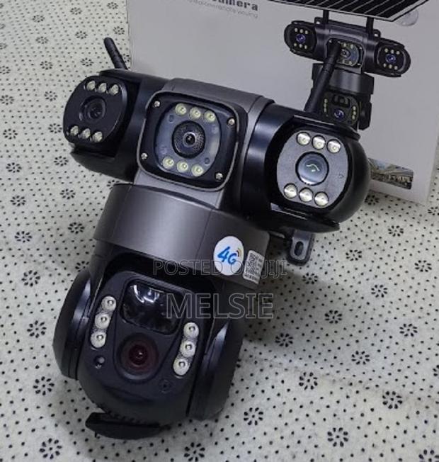 Dual Lens Solar Camera 4g Triple Lens With Smart Motion Detection