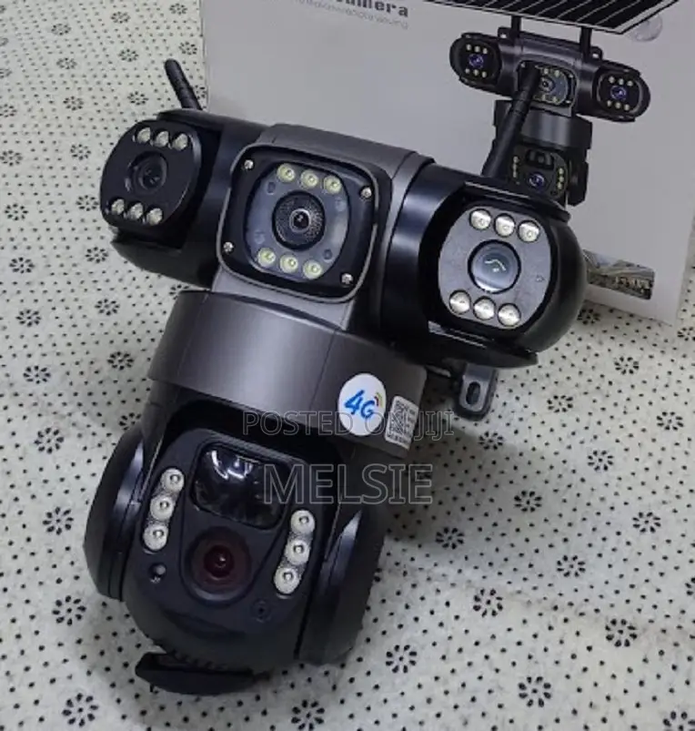 Dual Lens Solar Camera 4g Triple Lens With Smart Motion Detection