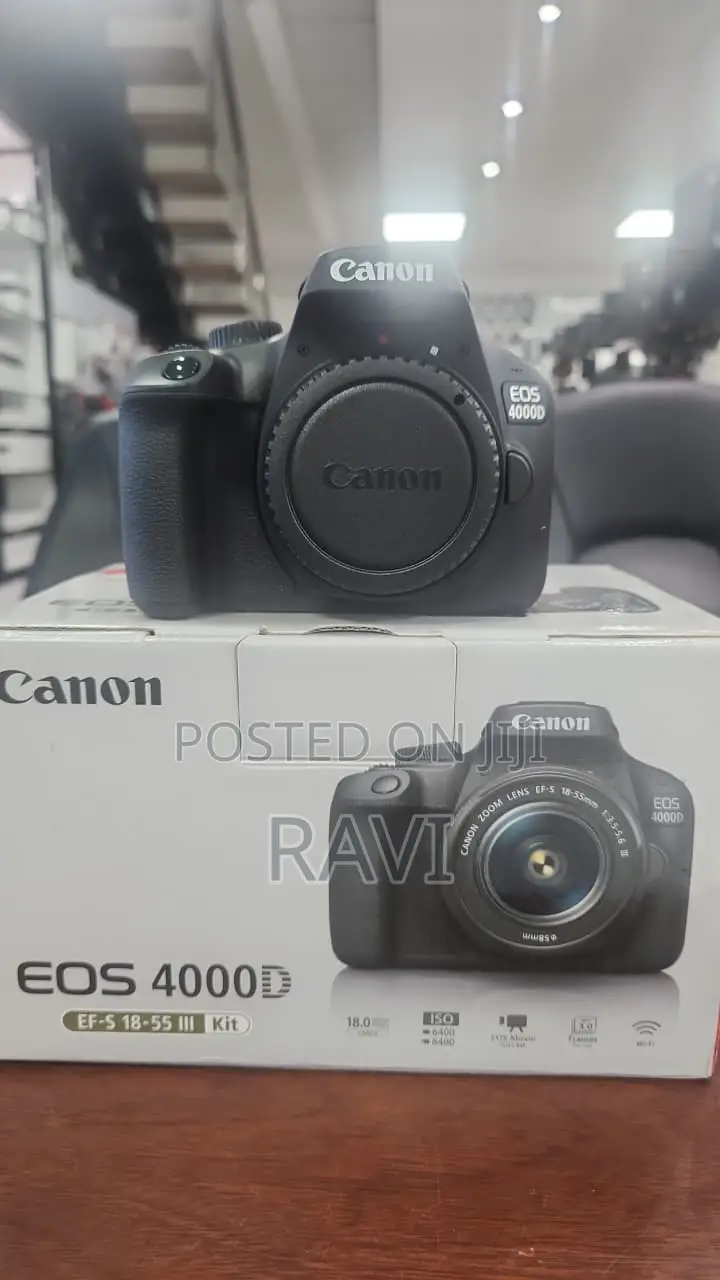 Canon Camera Eos 4000d Kit With Free Bag