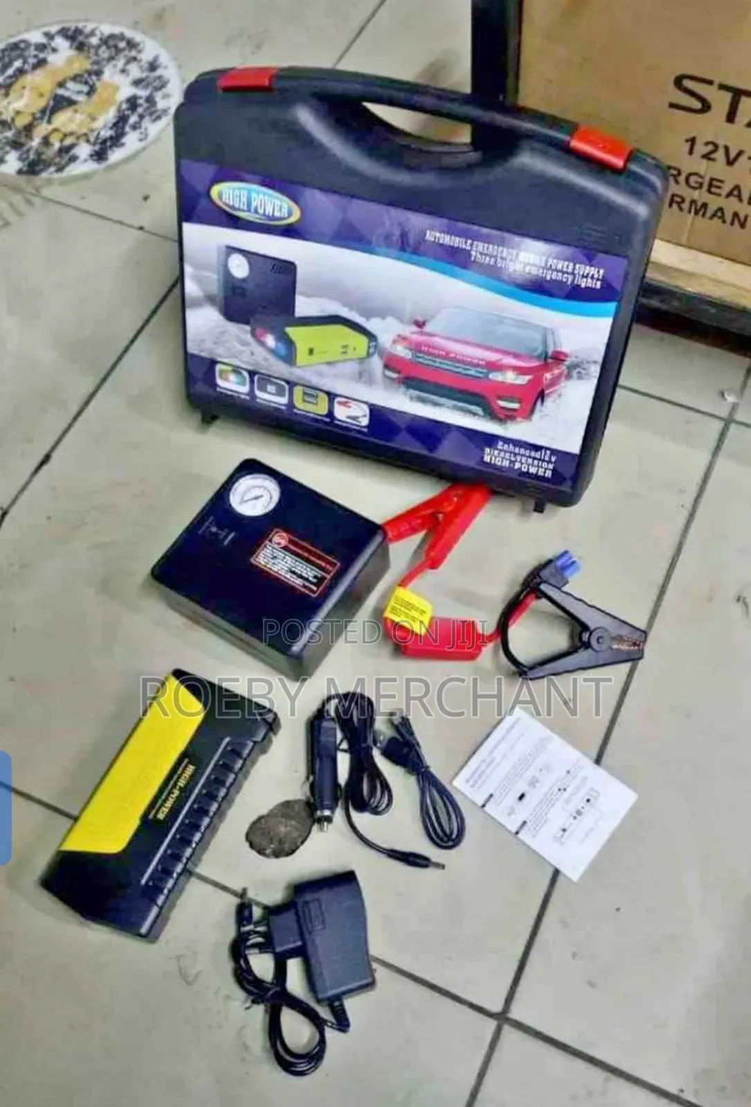 Brand New Portable Powerful Jump Starter Kit With Air Compressor