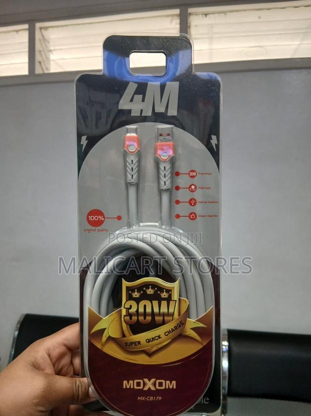 Moxom 4m Fast Charging Data Cable - main view