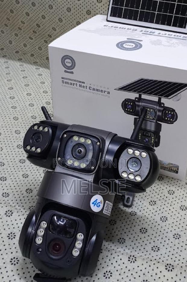 Reliable 4g Triple Lens Dual Lens Solar Camera With Backup Battery